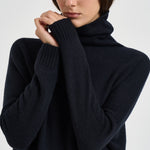 Maglia donna Tila collo alto nera TILA NOIR KUJTEN 