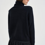 Maglia donna Tila collo alto nera TILA NOIR KUJTEN 