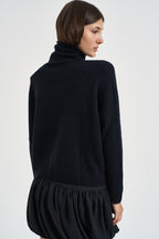 Maglia donna Tila collo alto nera TILA NOIR KUJTEN 