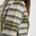 Cardigan donna Check multicolor verde PUL0410 BR05 LA DOUBLE J. 