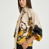 Blusa donna Cerere con fiocco multicolor SHI0086 YE05 LA DOUBLE J. 