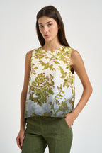 Top donna La Scala bianco e verde TOP0016 GR02 LA DOUBLE J. 