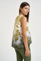 Top donna La Scala bianco e verde TOP0016 GR02 LA DOUBLE J. 