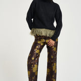 Pantaloni donna Hendrix multicolor marroni TRO0014 BR02 LA DOUBLE J. 