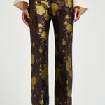 Pantaloni donna Hendrix multicolor marroni TRO0014 BR02 LA DOUBLE J. 