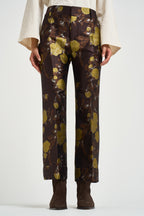 Pantaloni donna Hendrix multicolor marroni TRO0014 BR02 LA DOUBLE J. 