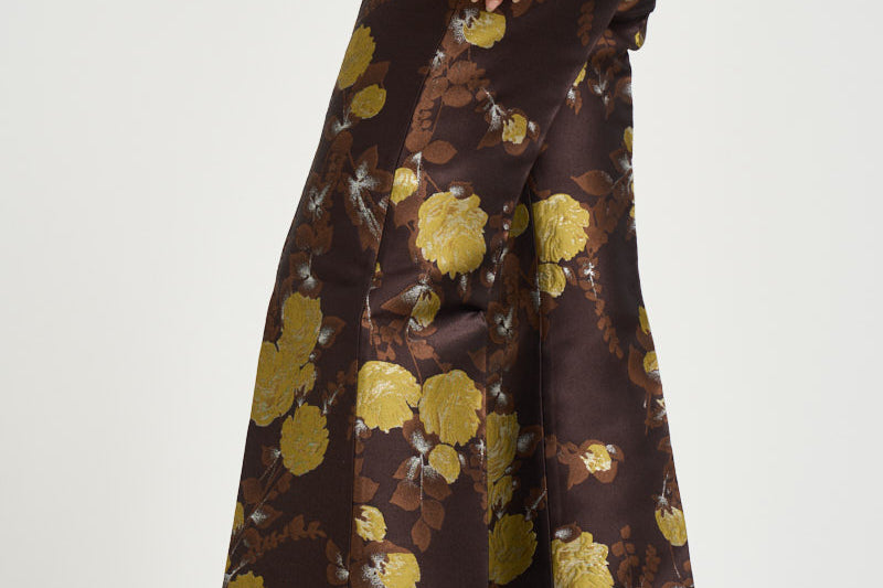 Pantaloni donna Hendrix multicolor marroni TRO0014 BR02 LA DOUBLE J. 