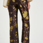 Pantaloni donna Hendrix multicolor marroni TRO0014 BR02 LA DOUBLE J. 
