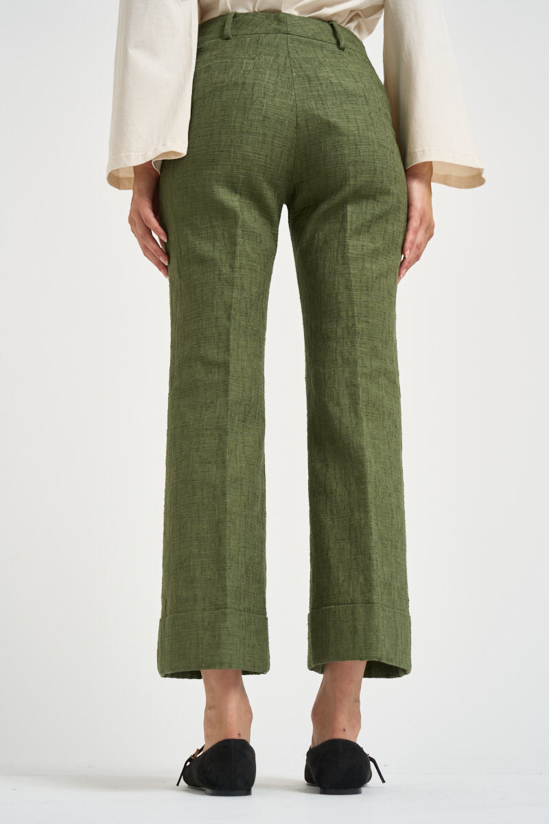 Pantaloni donna Hendrix verde oliva TRO0014 GR08 LA DOUBLE J. 