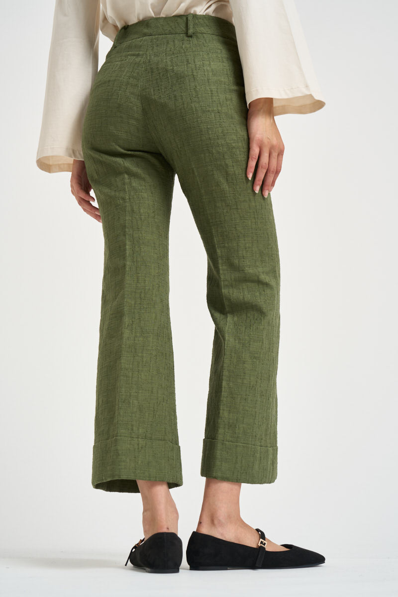 Pantaloni donna Hendrix verde oliva TRO0014 GR08 LA DOUBLE J. 