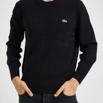 Maglione uomo girocollo nero AH2916 031 LACOSTE 