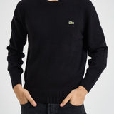 Maglione uomo girocollo nero AH2916 031 LACOSTE 