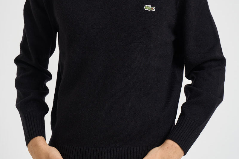 Maglione uomo girocollo nero AH2916 031 LACOSTE 