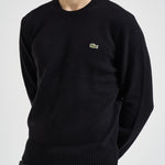 Maglione uomo girocollo nero AH2916 031 LACOSTE 