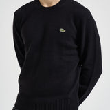 Maglione uomo girocollo nero AH2916 031 LACOSTE 