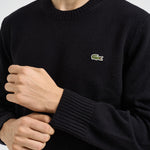 Maglione uomo girocollo nero AH2916 031 LACOSTE 