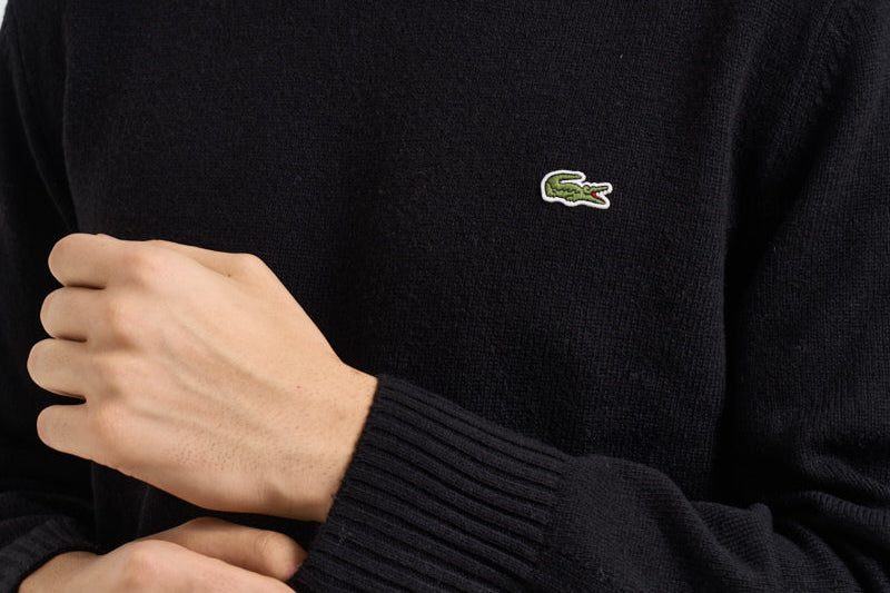 Maglione uomo girocollo nero AH2916 031 LACOSTE 