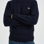 Maglione uomo girocollo blu navy AH2916 166 LACOSTE 