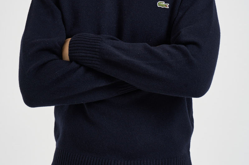 Maglione uomo girocollo blu navy AH2916 166 LACOSTE 