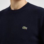 Maglione uomo girocollo blu navy AH2916 166 LACOSTE 