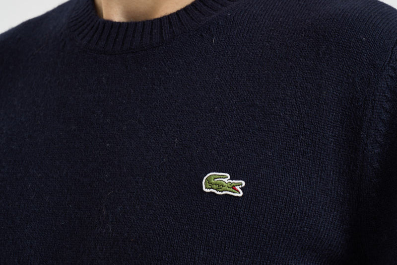 Maglione uomo girocollo blu navy AH2916 166 LACOSTE 