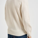 Maglione uomo girocollo panna AH2916 XFJ LACOSTE 
