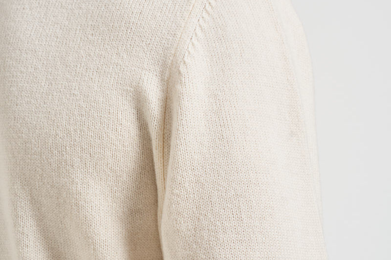 Maglione uomo girocollo panna AH2916 XFJ LACOSTE 