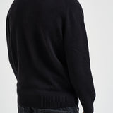 Maglione uomo mezza zip nera AH3052 031 LACOSTE 