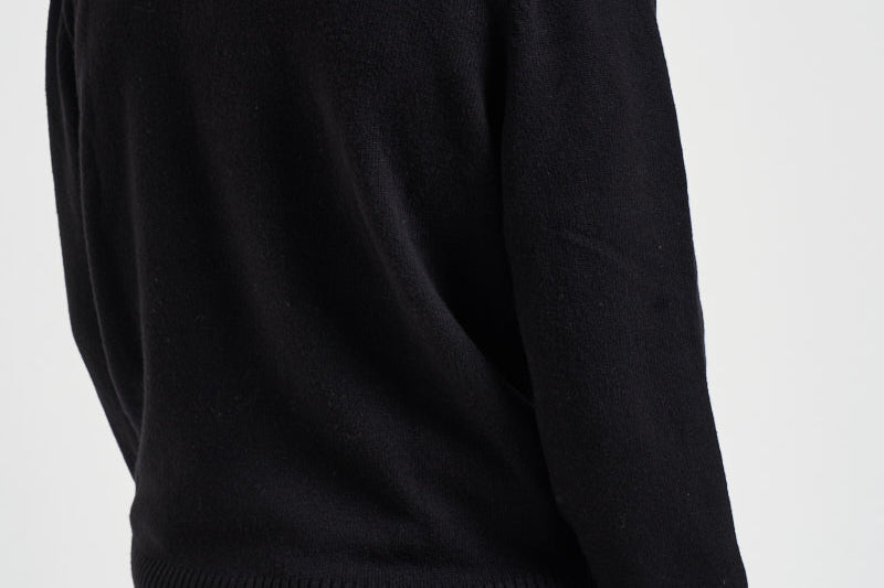 Maglione uomo mezza zip nera AH3052 031 LACOSTE 
