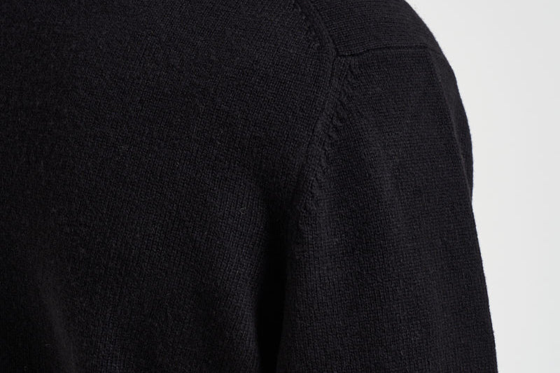 Maglione uomo mezza zip nera AH3052 031 LACOSTE 