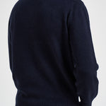 Maglione uomo mezza zip blu navy AH3052 166 LACOSTE 