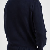 Maglione uomo mezza zip blu navy AH3052 166 LACOSTE 