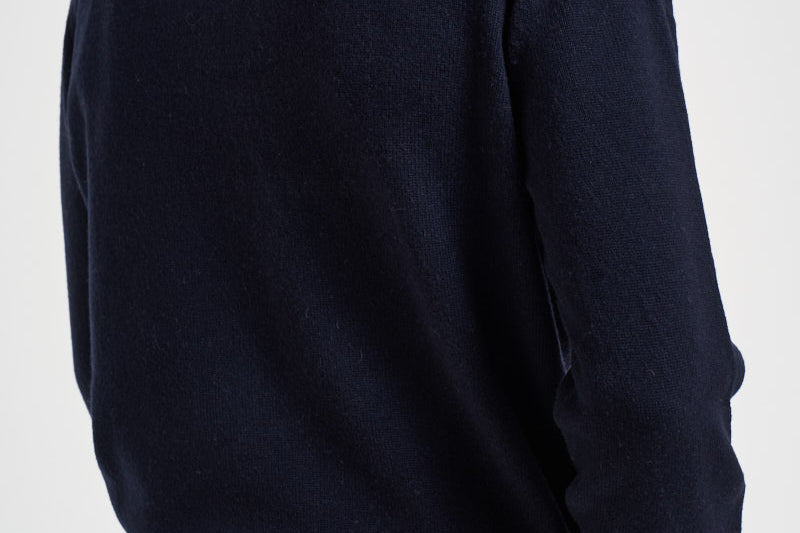 Maglione uomo mezza zip blu navy AH3052 166 LACOSTE 