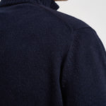Maglione uomo mezza zip blu navy AH3052 166 LACOSTE 