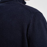 Maglione uomo mezza zip blu navy AH3052 166 LACOSTE 