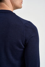 Maglia uomo girocollo blu AH3225 166 LACOSTE 