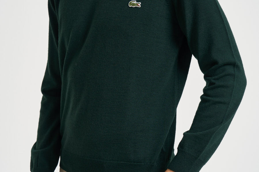 Maglia uomo girocollo verde AH3225 YZP LACOSTE 