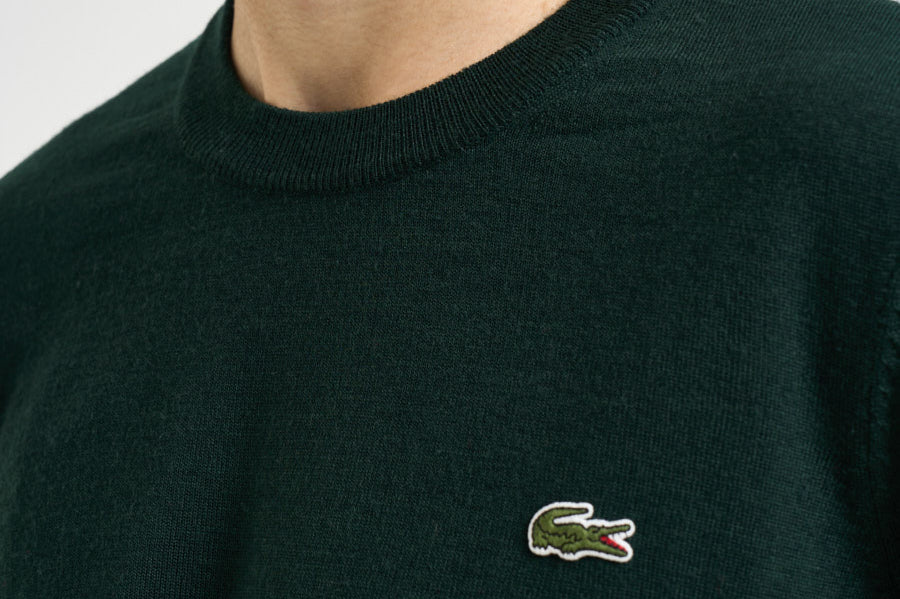 Maglia uomo girocollo verde AH3225 YZP LACOSTE 