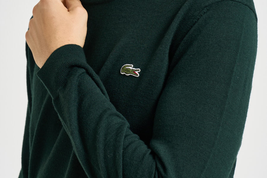Maglia uomo girocollo verde AH3225 YZP LACOSTE 