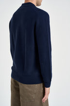 Polo uomo in cotone blu navy AH9904 166 LACOSTE 