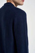 Polo uomo in cotone blu navy AH9904 166 LACOSTE 