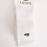 Calzini uomo a costine in cotone bianco RA9192 001 LACOSTE 