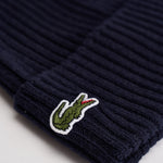 Berretto uomo in lana blu notte RB0001 166 LACOSTE 