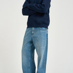 Maglia uomo in cotone blu SH1927 166 LACOSTE 