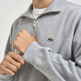Felpa uomo in cotone grigio chiaro SH1927 CCA LACOSTE 