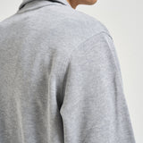 Felpa uomo in cotone grigio chiaro SH1927 CCA LACOSTE 