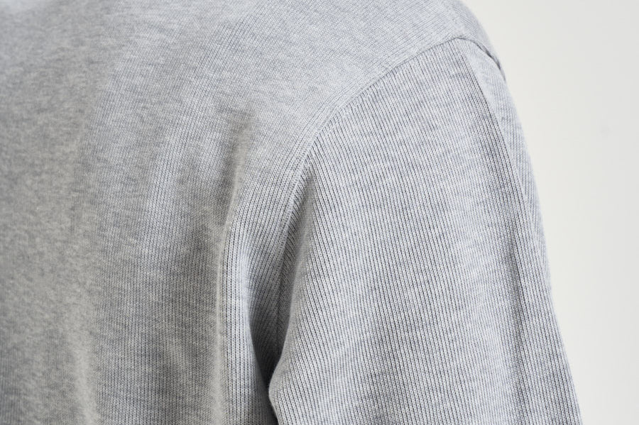 Felpa uomo in cotone grigio chiaro SH1927 CCA LACOSTE 