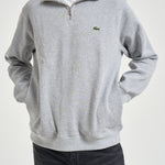 Felpa uomo in cotone grigio chiaro SH1927 CCA LACOSTE 