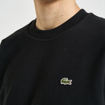 Felpa uomo girocollo nera SH8868 031 LACOSTE 