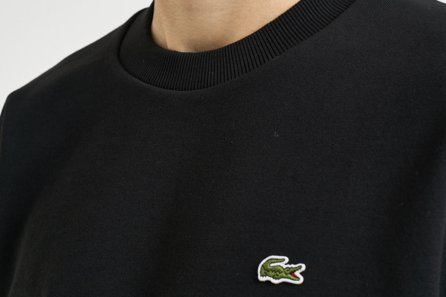 Felpa uomo girocollo nera SH8868 031 LACOSTE 